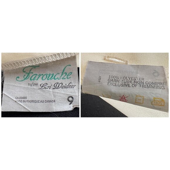 Vintage 80s jumpsuit, off-white, gold metallic lace, elastic waist & golden belt - Picture 10 of 10